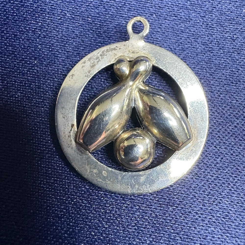 Vintage Bowling Pendant/Charm, 925 Sterling Silver